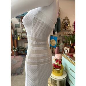 Early 2000s Bebe Strapless Sheer Maxi Dress – Deadstock